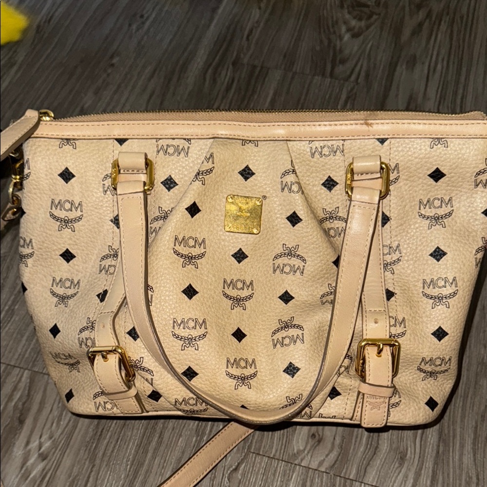 MCM Tan Logo Women's Bag